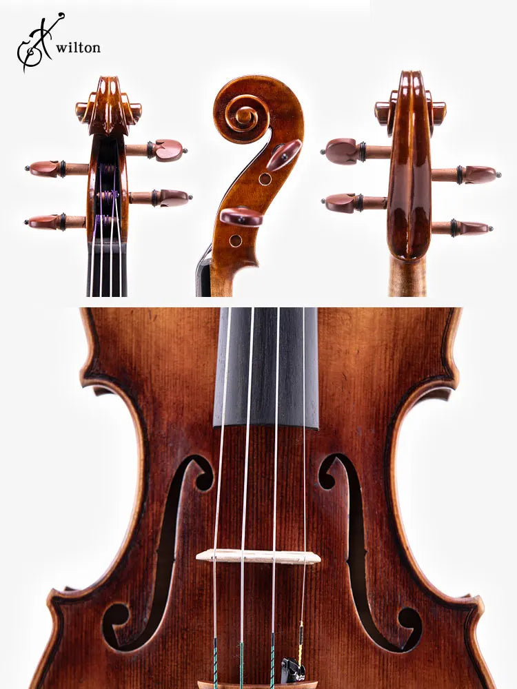 Taishi 4/4 violin Copy of violin violin Guarneri  1744. "All European wood", oil varnish. The best performance! Free shi