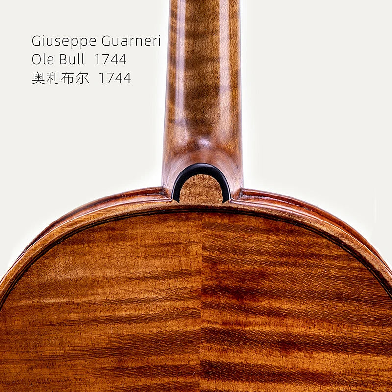 MMOOKA Taishi Guanelli Ole Bull 1744 violin Professional grade playing instrument  4/4 European Spruce Top Oil Varnish free case+bow