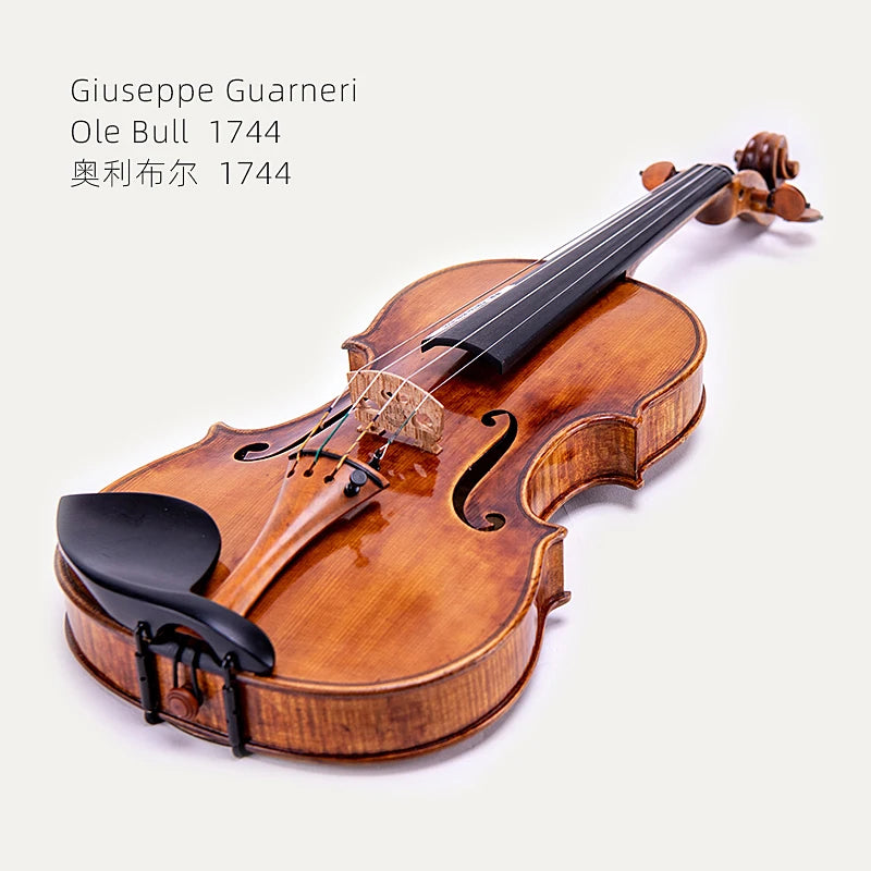 MMOOKA Taishi Guanelli Ole Bull 1744 violin Professional grade playing instrument  4/4 European Spruce Top Oil Varnish free case+bow