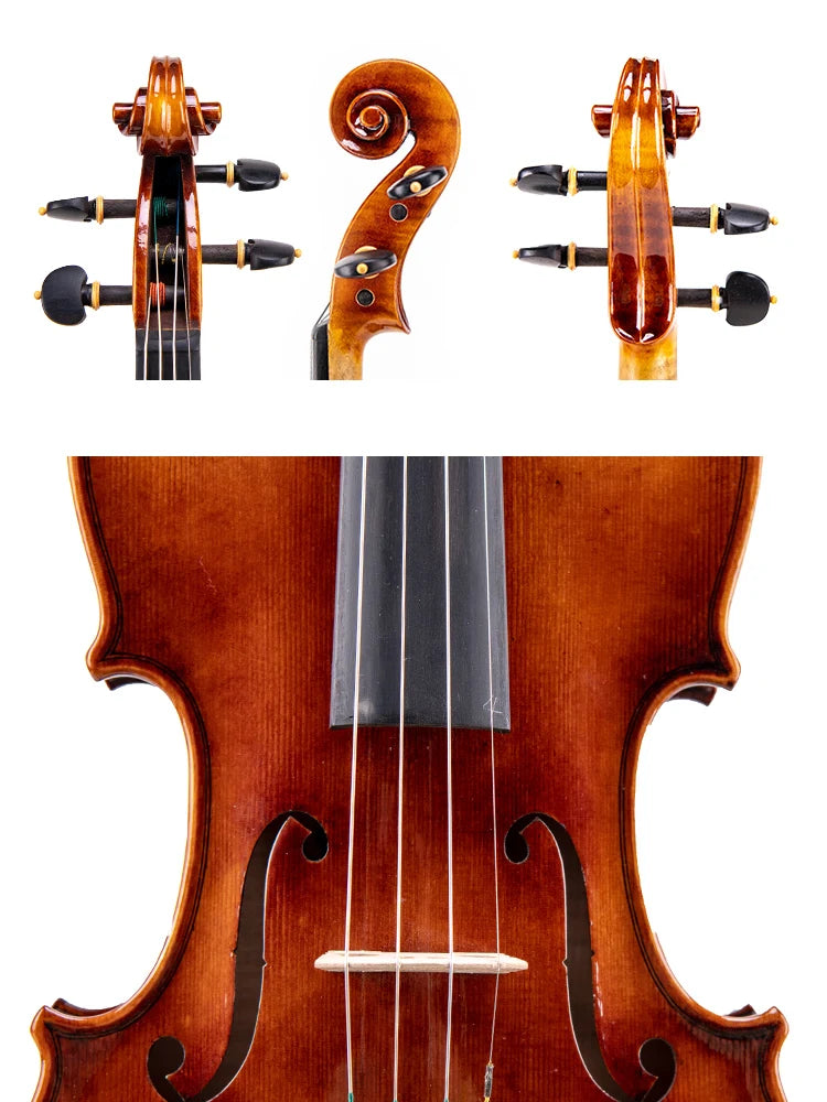MMOOKA Taishi master violin! European tree! Copy of Antonio Stradivari 1716! Strong and deep tone! Free shipping! Aubbrt bridge!