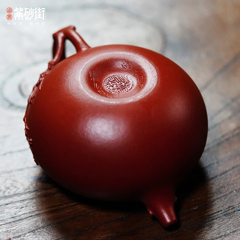 Tea Gas Stove Kettle 101ml Inclusive 200ml Inclusive Purple Clay 151 200ml Yes Handmade Big Red Pouch Teapots Tea Pots Wholesale