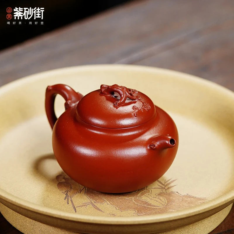 Tea Gas Stove Kettle 101ml Inclusive 200ml Inclusive Purple Clay 151 200ml Yes Handmade Big Red Pouch Teapots Tea Pots Wholesale