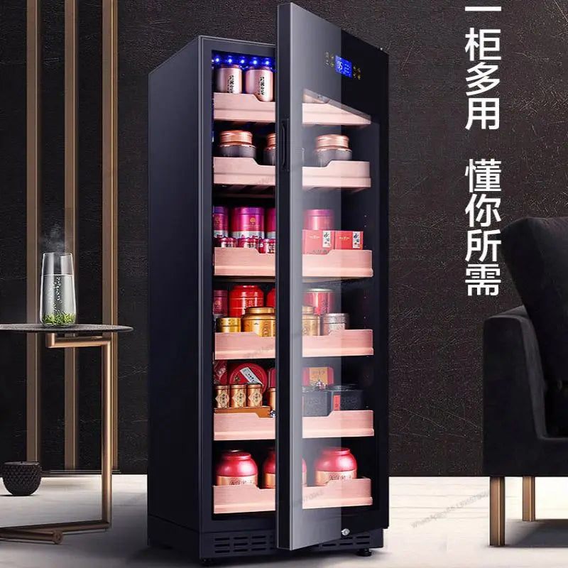 Tea refrigeration and preservation, constant temperature red wine cabinet, living room refrigerator, ice bar, home beverage, cig