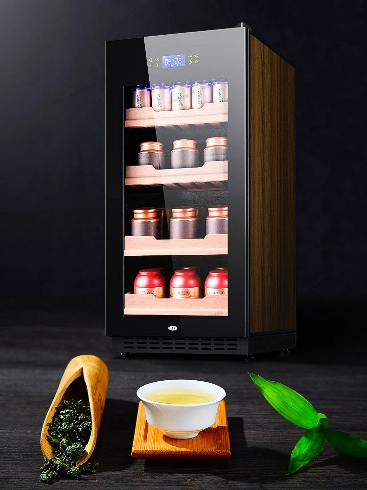 Tea refrigeration and preservation, constant temperature red wine cabinet, living room refrigerator, ice bar, home beverage, cig