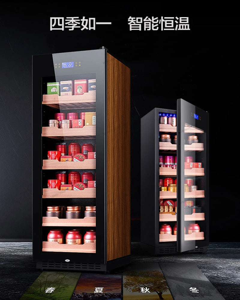 Tea refrigeration and preservation, constant temperature red wine cabinet, living room refrigerator, ice bar, home beverage, cig