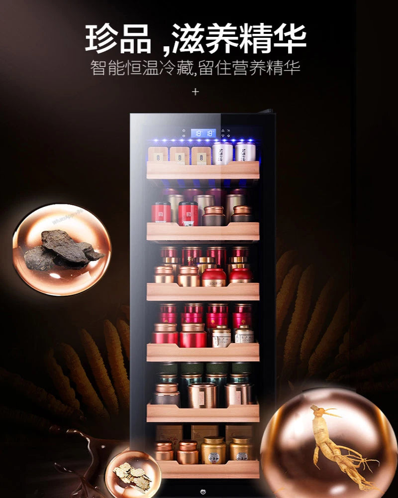 Tea refrigeration and preservation, constant temperature red wine cabinet, living room refrigerator, ice bar, home beverage, cig