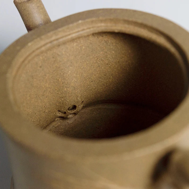 Teapot Yixing Bionic Purple Clay Teapot Handmade Single Teapot Segment Mud Bamboo Pot Chinese Household Tea Brewing Purple Clay
