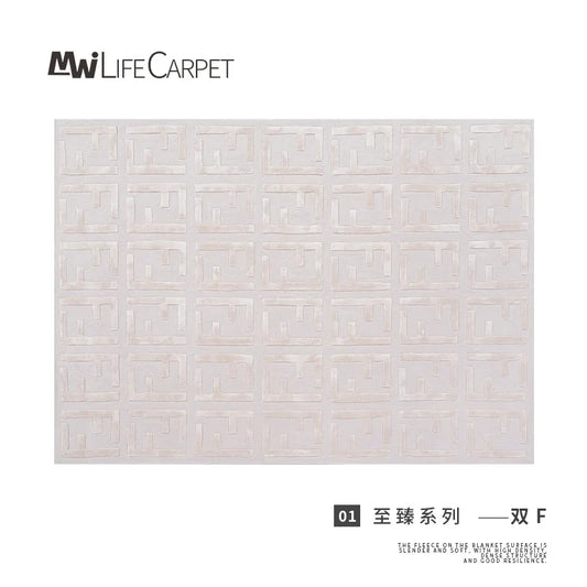 Tencel carpet living room coffee table blanket double F Fendi luxury New Zealand wool 2.4x3.4m
