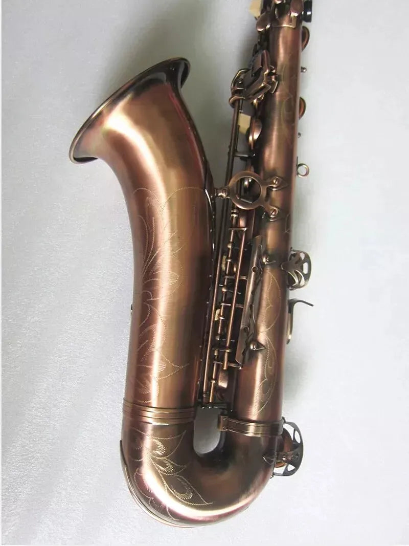 MMOOKA Tenor Sax, professional Musical Instruments Antique Copper Saxophone and case