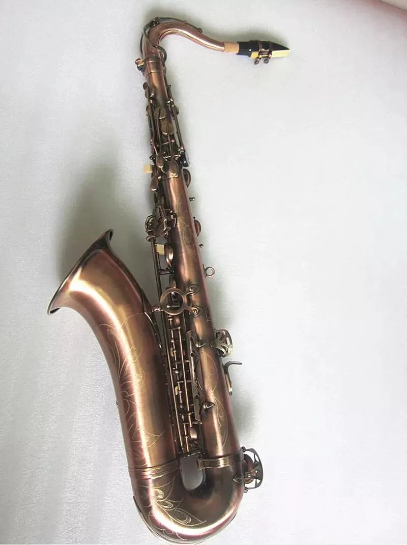 MMOOKA Tenor Sax, professional Musical Instruments Antique Copper Saxophone and case
