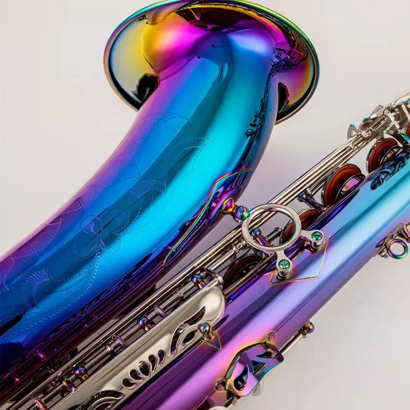 MMOOKA Tenor Saxophone, Bb Tune lacquered Dazzling colour sax With Case
