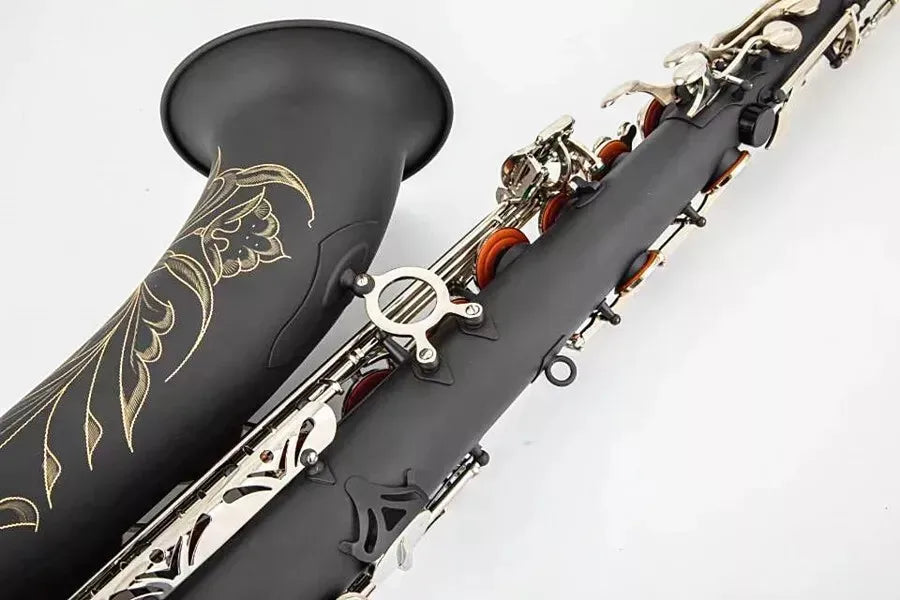 Tenor saxophone, B Flat Black Musical instrument playing Sax With Case