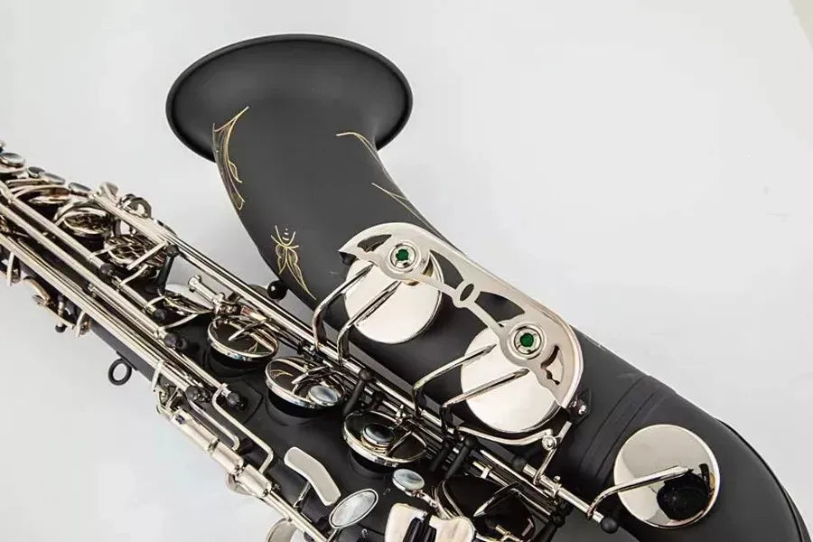 Tenor saxophone, B Flat Black Musical instrument playing Sax With Case