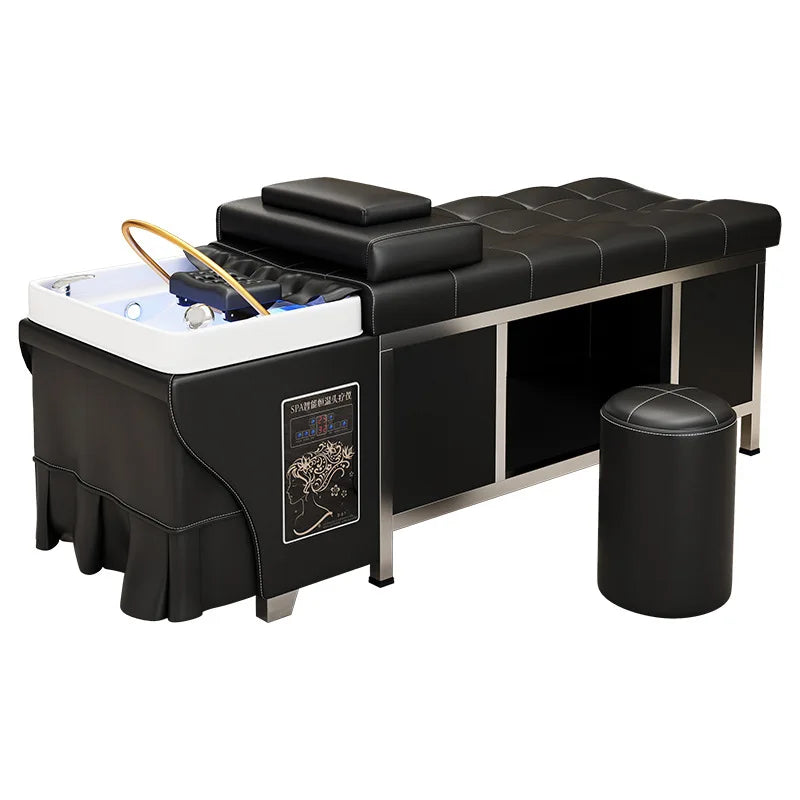 Thai style hair therapy shampoo bed hair salon beauty salon massage water circulation constant temperature fumigation stainless