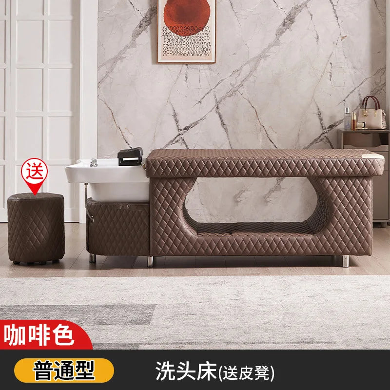 Thai style shampoo and massage bed