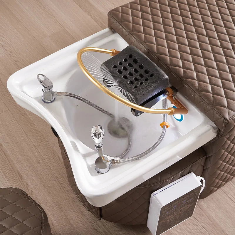 Thai style shampoo and massage bed