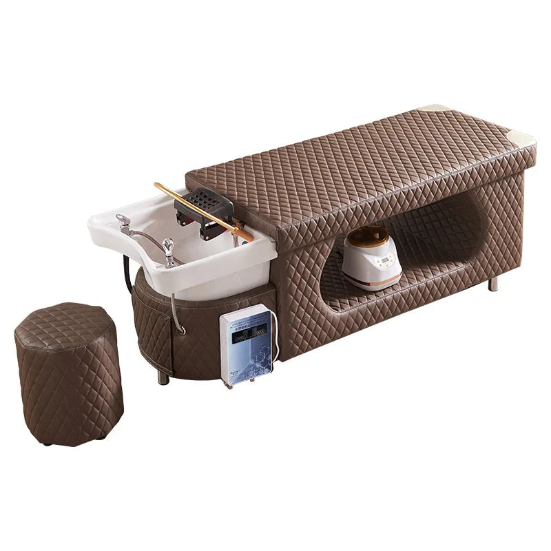 Thai style shampoo and massage bed