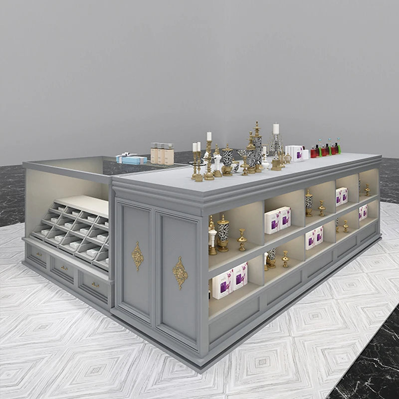 The jewelry display cabinet in the cloakroom of the clothing store, the jewelry women's clothing store, the acrylic children's c