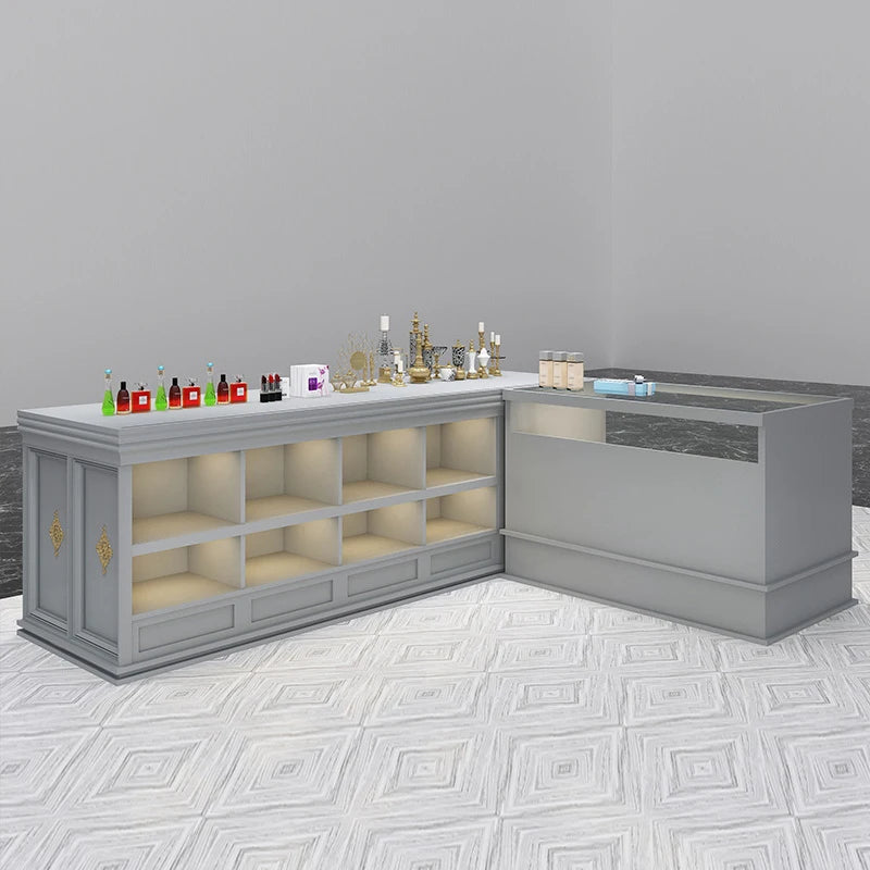 The jewelry display cabinet in the cloakroom of the clothing store, the jewelry women's clothing store, the acrylic children's c