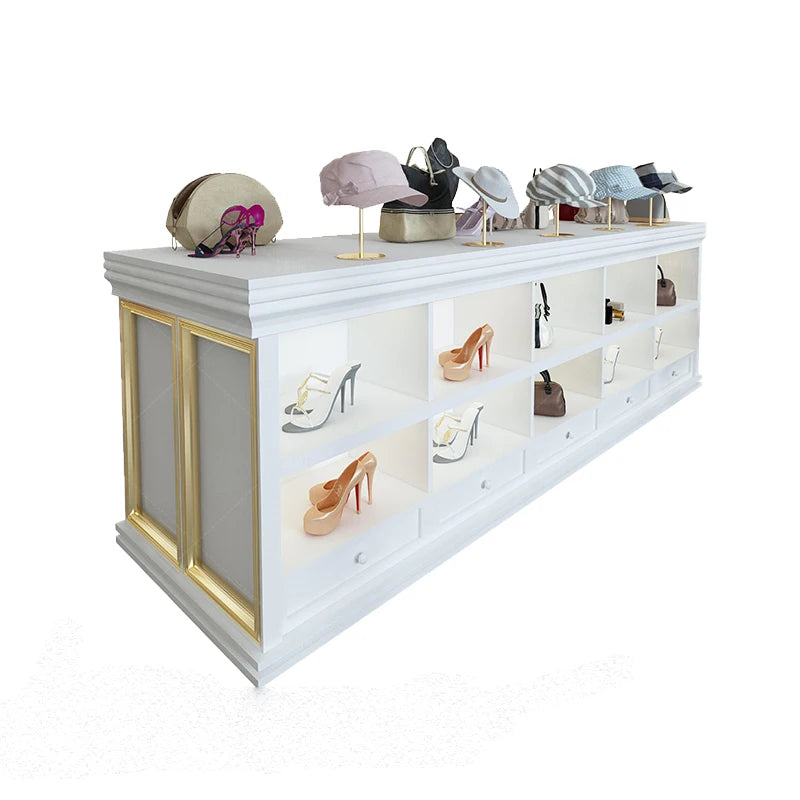 The jewelry display cabinet in the cloakroom of the clothing store, the jewelry women's clothing store, the acrylic children's c