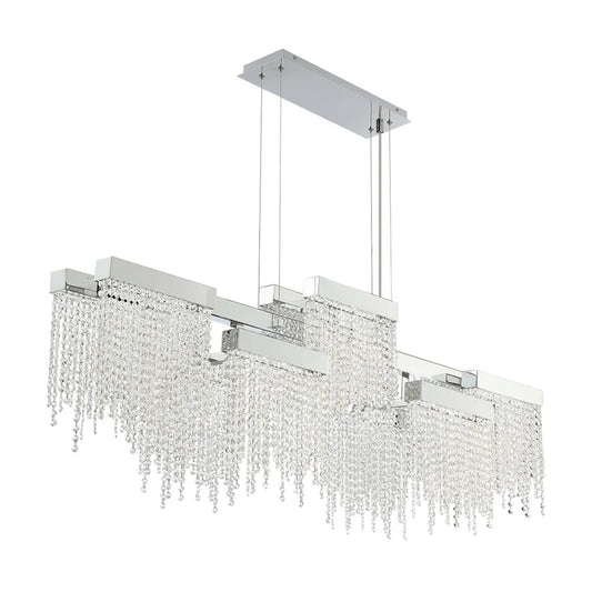The new villa restaurant lamp post-modern hotel reception club bar light luxury crystal art deco chandelier