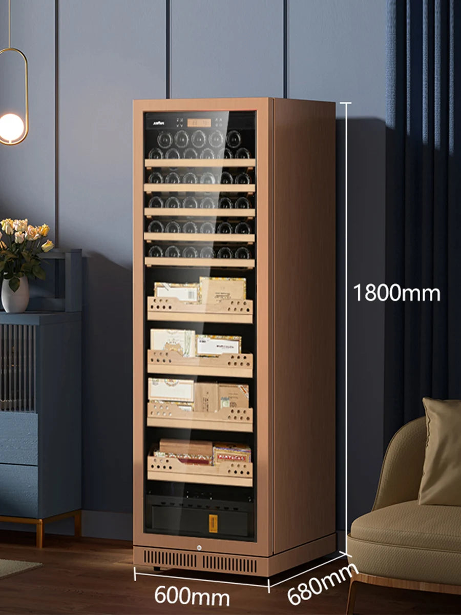 Thermostatic and Humidity Red Wine and Cigar Dual Use Integrated Cabinet Cigar and Red Wine Dual Use Refrigerator