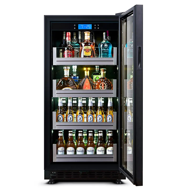 Thermostatic foreign wine cabinet, office, household ice bar, refrigerator, beverage refrigeration and preservation cabinet