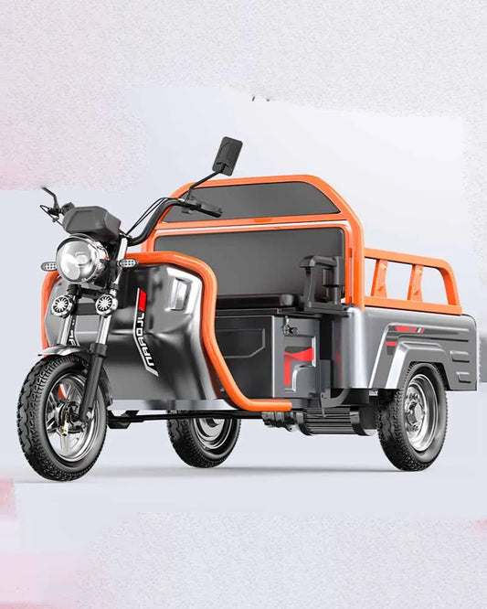 Three wheeled electric vehicle for hauling goods, household stall, express delivery, transportation vehicle, agricultural cargo