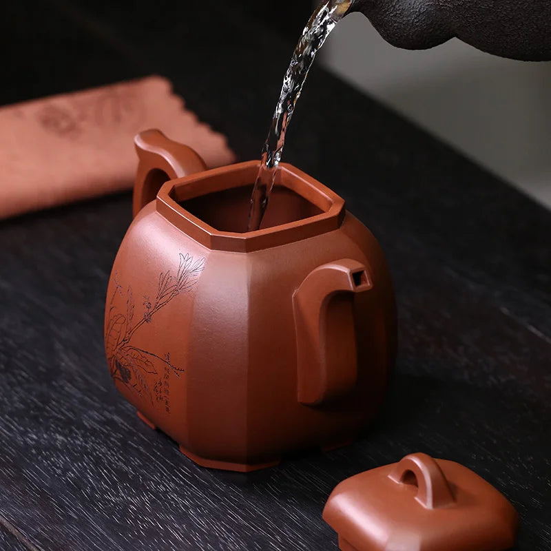 Tibetan Pot, World Purple Clay Yixing Country, High Labor Leisure Leap, Fully Handmade Bottom Slot, Clear Collection Heavy