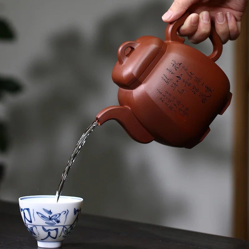 Tibetan Pot, World Purple Clay Yixing Country, High Labor Leisure Leap, Fully Handmade Bottom Slot, Clear Collection Heavy