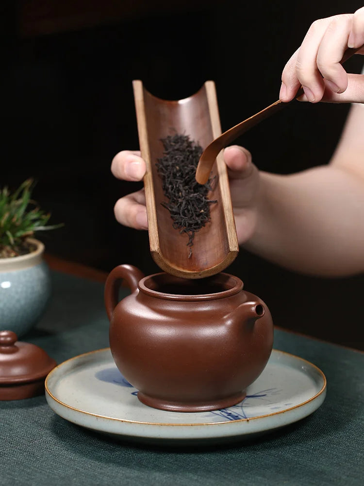 Tibetan Pot World Yixing Purple Sand Pure Handma Household Tea Raw Mineral Mud Set Fully