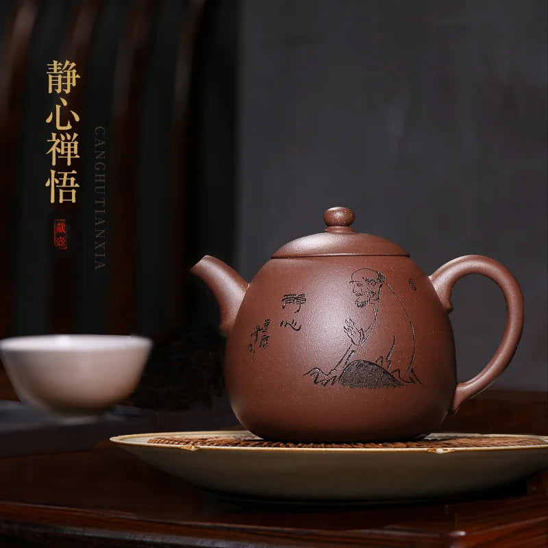 Tibetan pot of the pure manual recommended yixing high jian-kang shen old purple clay teapot tea meditation satori pot