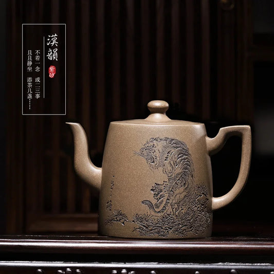 Tibetan yixing recommended all hand pot of the world famous dell its early azure sand hanring the teapot