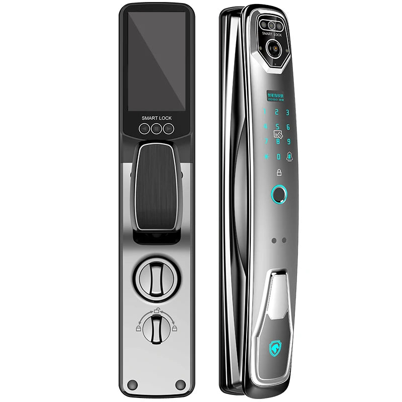 Top ten brands of face recognition intelligent door lock automatic fingerprint lock household security door villa electronic