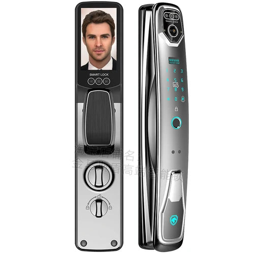 Top ten brands of face recognition intelligent door lock automatic fingerprint lock household security door villa electronic