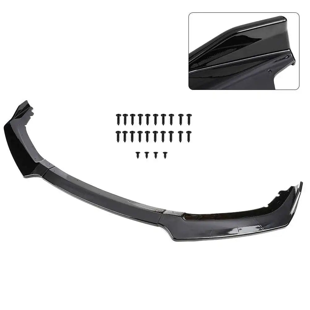 Top10 Car Carbon Fiber Pattern Style Front Bumper Spoiler Lip Fits 2016-2020 for
