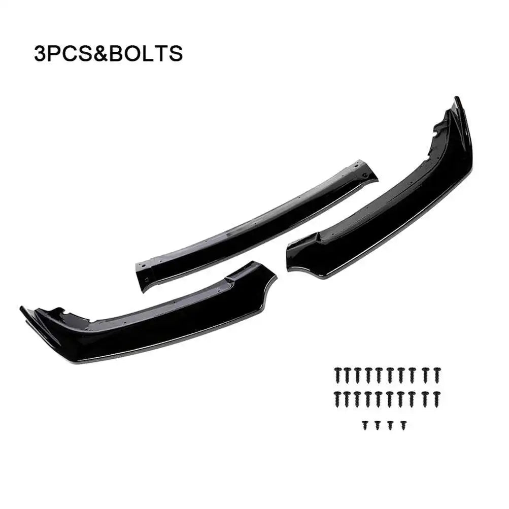 Top10 Car Carbon Fiber Pattern Style Front Bumper Spoiler Lip Fits 2016-2020 for