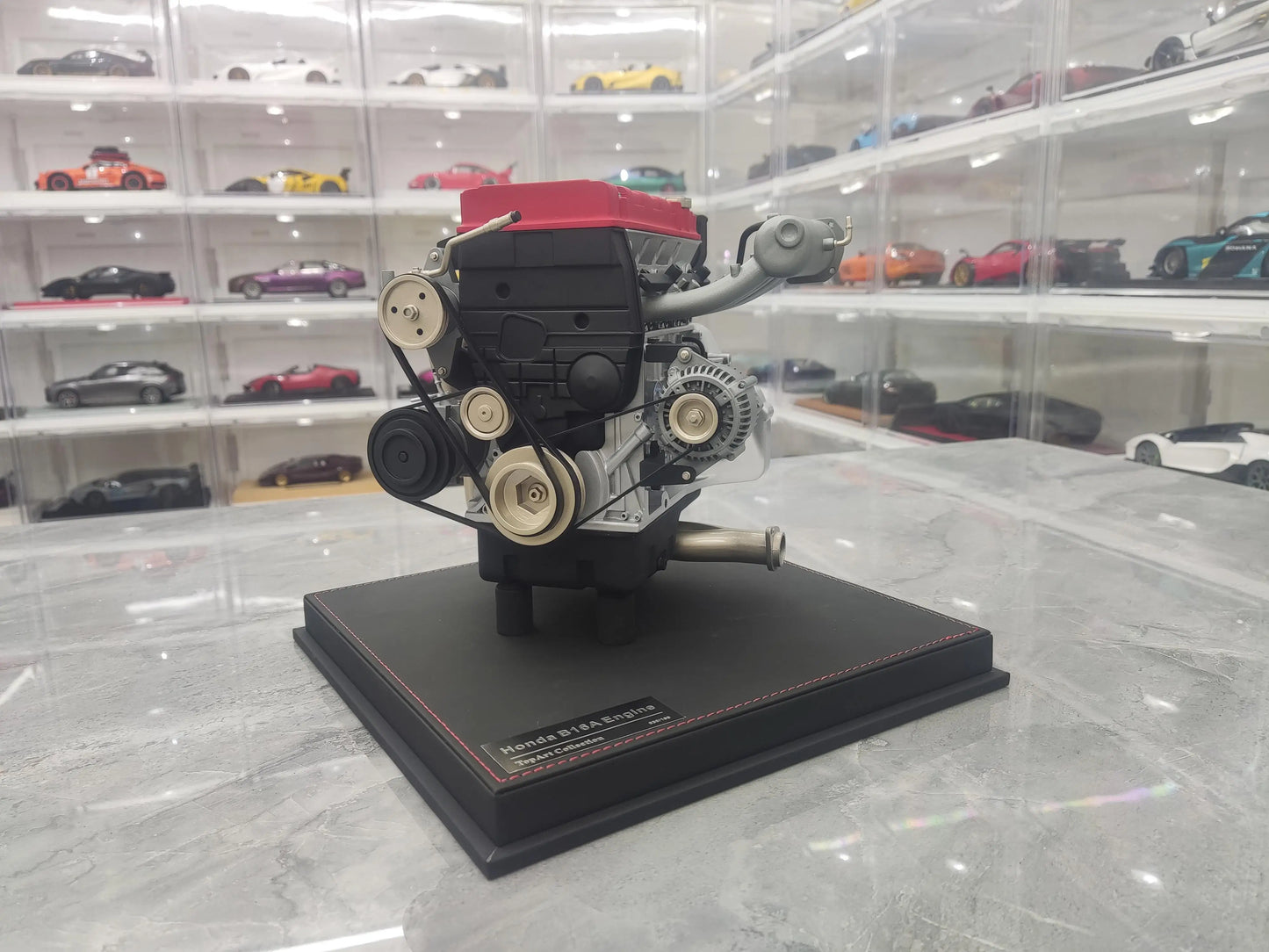 TopArt Collection 1:6 DOHC VTEC Engine Simulation Limited Edition Resin Metal Static Car Engine Model Toy Gift