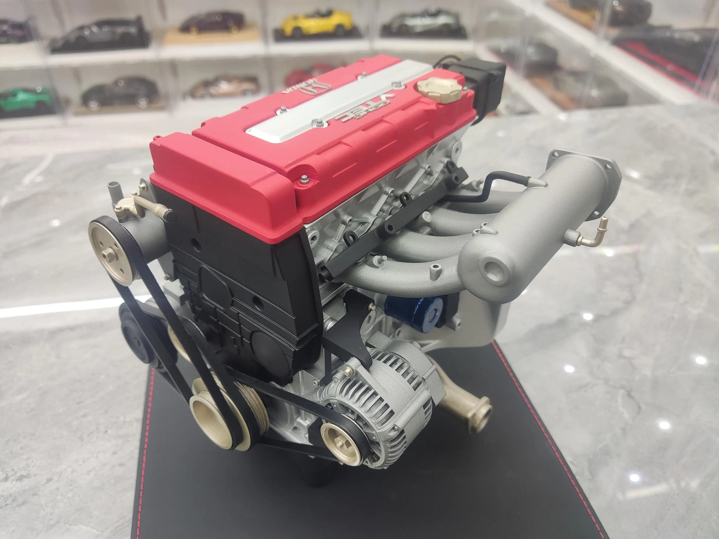 TopArt Collection 1:6 DOHC VTEC Engine Simulation Limited Edition Resin Metal Static Car Engine Model Toy Gift