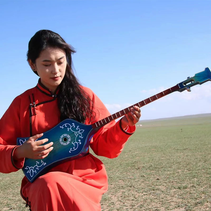 Tovshuur Mongolian plucked musical instrument