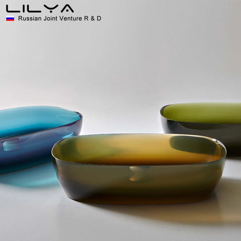 Transparent one-piece washbasin home ultra-thin custom simple small apartment mini bathroom countertop basin washbasin