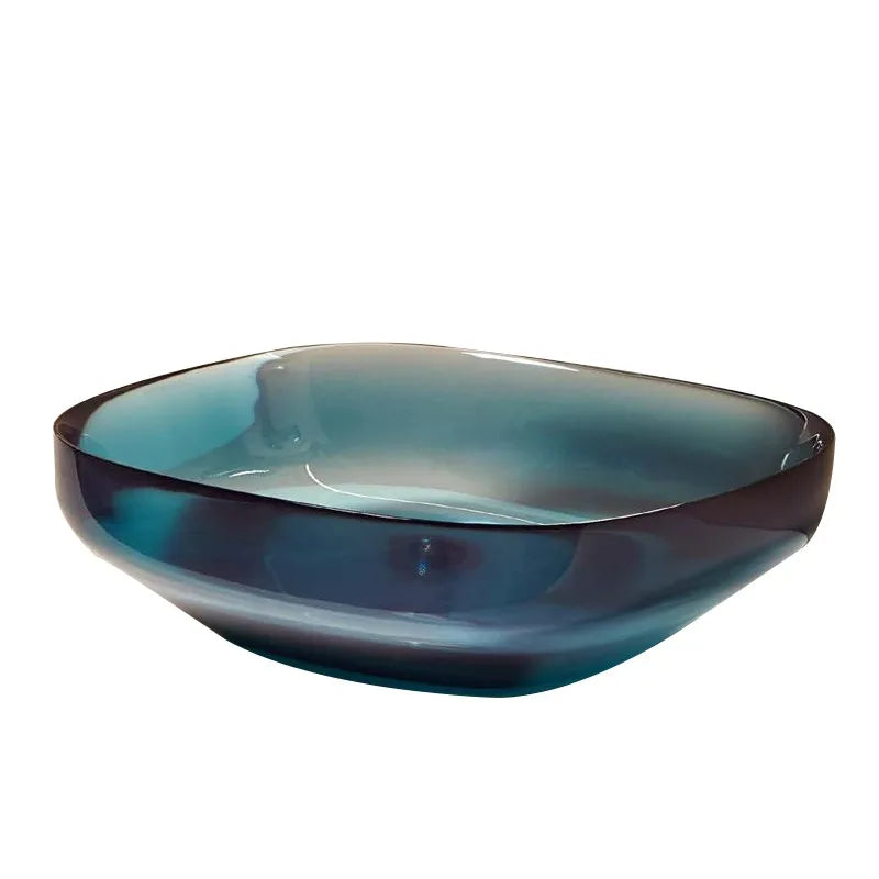 Transparent one-piece washbasin home ultra-thin custom simple small apartment mini bathroom countertop basin washbasin