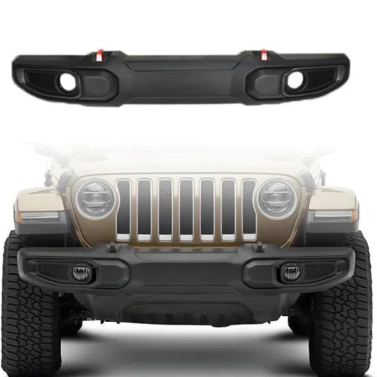 US Style ABS Plastic Front Bumper forJeep Wrangler Rubicon JL & Gladiator JT 2018-2022