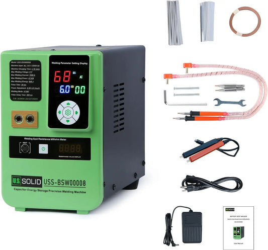 USS-BSW08 Battery Spot Welder  KW apacitor Energy Storage Pulse Welding Machine Portable High Power Spot Welding Equipment