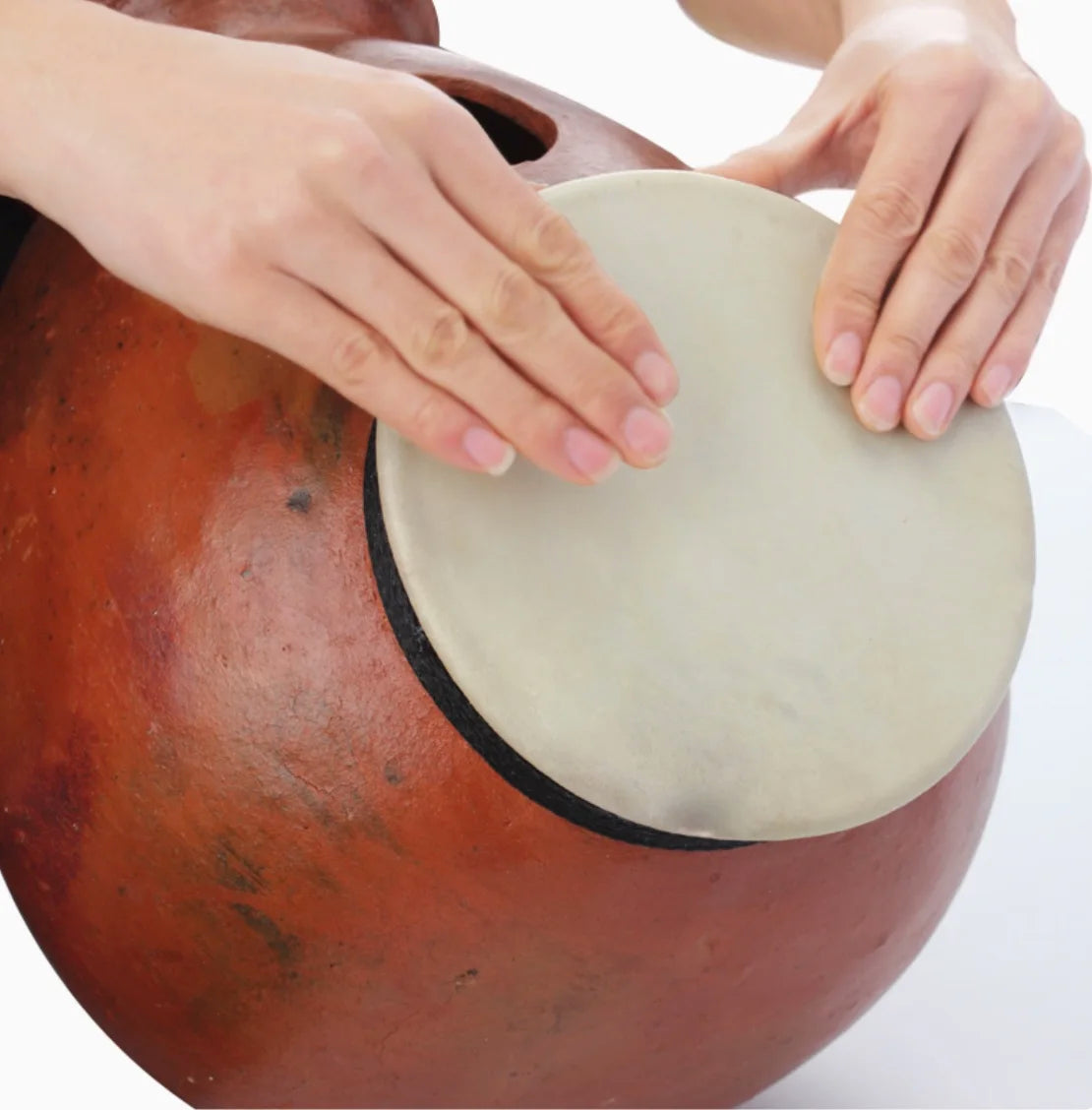 Udu drum Ceramic drum Sheepskin surface ASMR Sound Therapy Yoga Meditation Percussion instruments