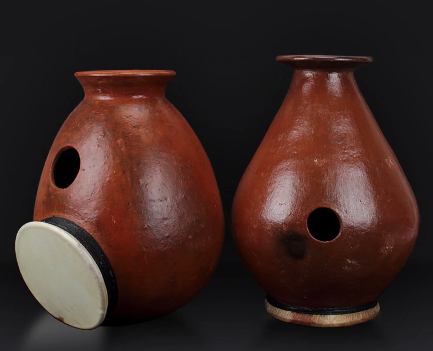 Udu drum Ceramic drum Sheepskin surface ASMR Sound Therapy Yoga Meditation Percussion instruments