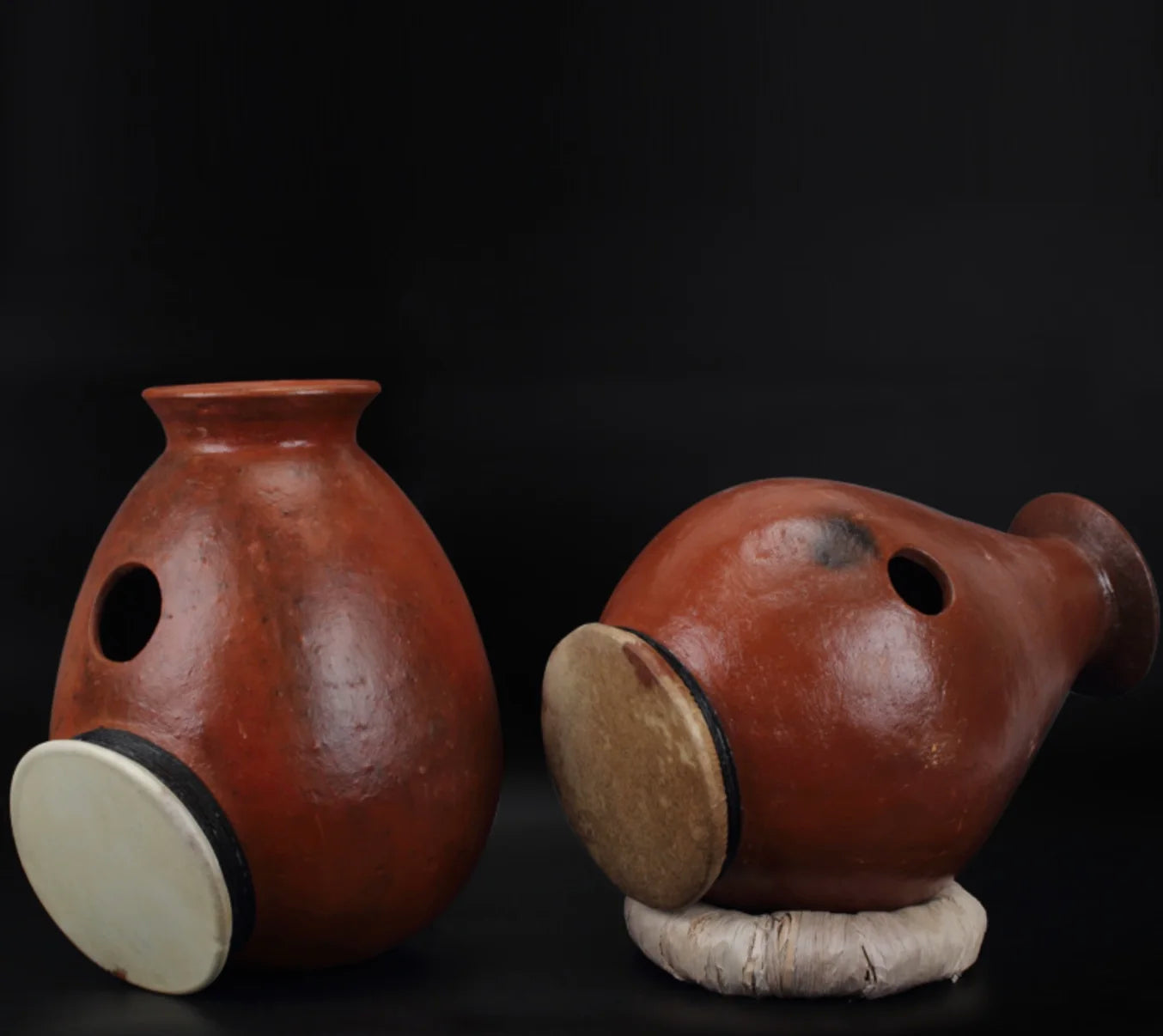 Udu drum Ceramic drum Sheepskin surface ASMR Sound Therapy Yoga Meditation Percussion instruments