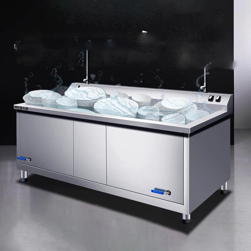 Ultrasonic dishwasher for commercial restaurants, canteens, large, fully automatic small restaurants, hotel dishwashing machines