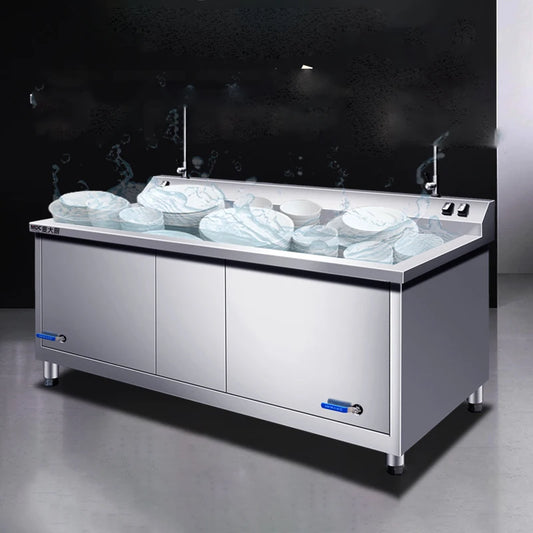 Ultrasonic dishwasher for commercial restaurants, canteens, large, fully automatic small restaurants, hotel dishwashing machines