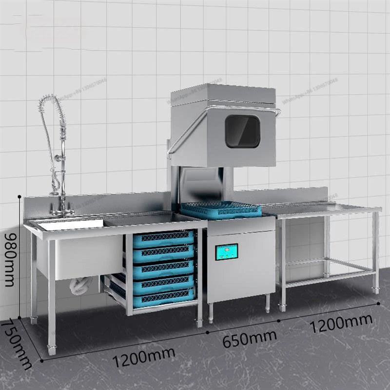 Uncover Dishwasher Commercial Fully Automatic Restaurant Canteen Large Restaurant Small Catering Cup Washing Machine